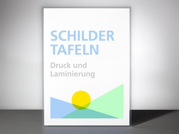 Schilder laminiert